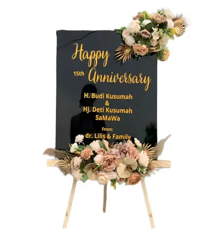 Papan Bunga Akrilik Pondok Ungu